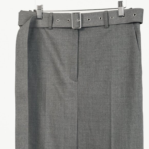 Helmut Lang AW/20 Light Grey Melange Tela Suiting Trouser Skirt - Picture 4 of 15
